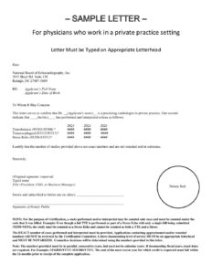 ReASCE® Sample Letter (Private Practice Setting)