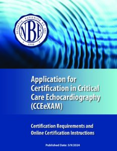 CCEeXAM® Critical Care Echocardiography National Board of