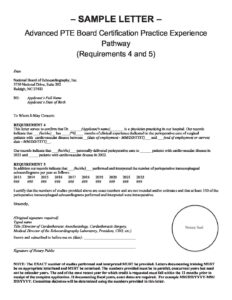 2023 Advanced PTE Board Certification Practice Experience Pathway (Requirements 4 and 5)