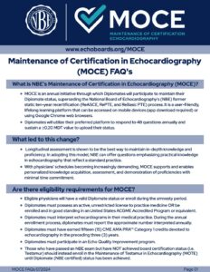 MOCE FAQs